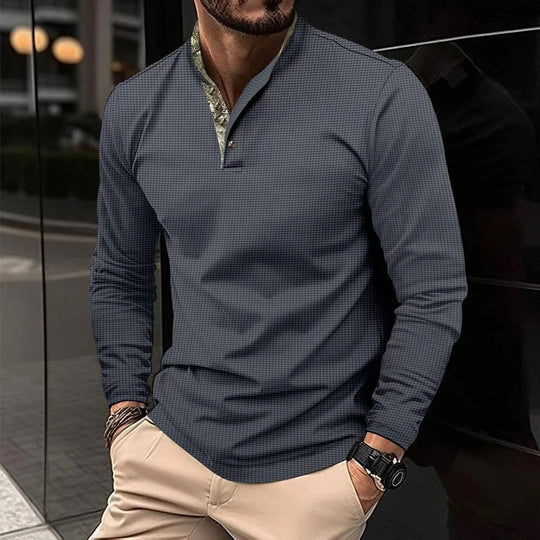 Alejandro - Heren casual overhemd met lange mouwen