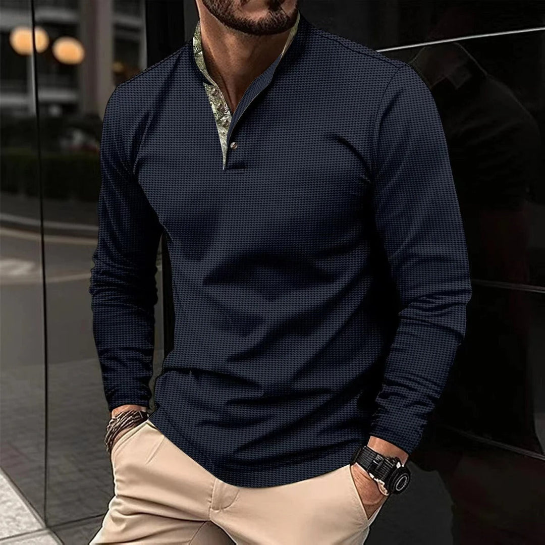 Alejandro - Heren casual overhemd met lange mouwen