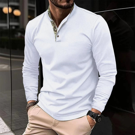 Alejandro - Heren casual overhemd met lange mouwen