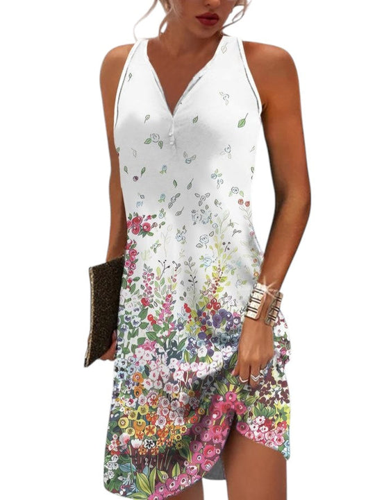 Variant image for Dames Zomerjurk Luchtige Stof Met Trendy Print - Lisa-25