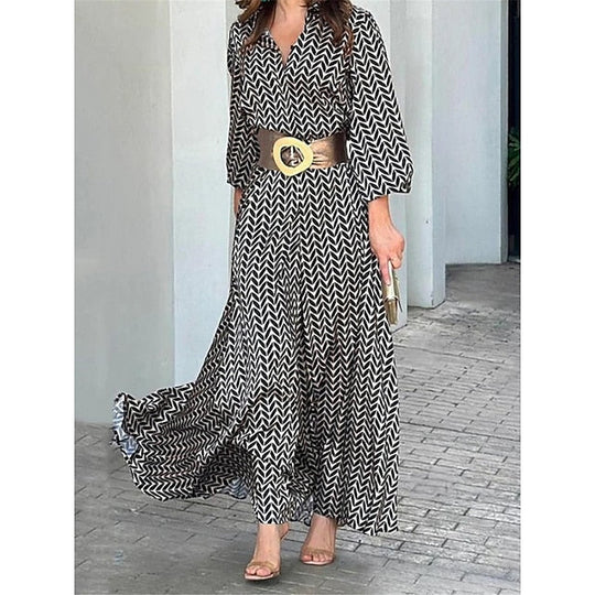 Variant image for Lange Jurk Dames Elegante Comfortabele Pasvorm - Nola-1