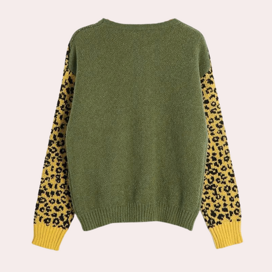 Annalie - Trui met luipaardprint voor dames